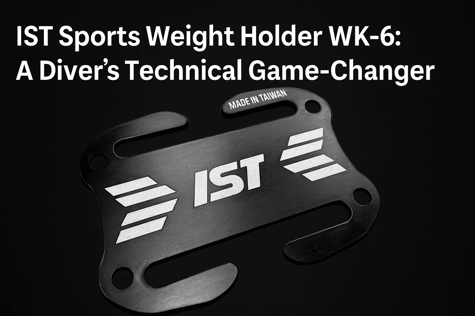 IST Sports Weight Holder WK-6, scuba diving weight holder, buoyancy control scuba, technical diving equipment